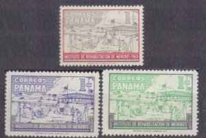 1959 Panama Z36-Z38 Children and tree planting