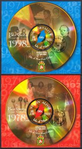 Isle of Man 1999 Legends of Music Band The Bee Gees Mi.Bl.36 /7 Used