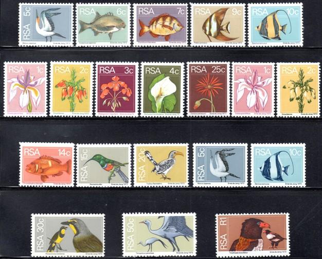 South Africa - 1974 2nd Definitive Set incl. Coils MNH**