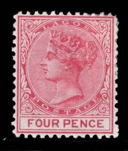 MOMEN: LAGOS SG # 5 1874-5 P12.5 CROWN CC MINT OG H £150 LOT #69068*