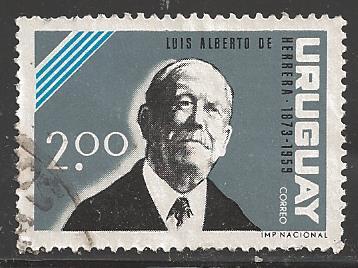 Uruguay 1964 2p Herrera, Scott #712, used