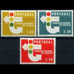 PORTUGAL 1965 - Scott# 942-4 Traffic Signs Set of 3 NH