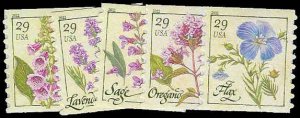 PCBstamps  US #4513-4517 Coil Sgls $1.45(5x29c)Herbs, MNH, (29)