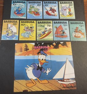 BARBUDA # 478-487-MINT NEVER/HINGED---COMPLETE SET + SOUVENIR SHEET---1981