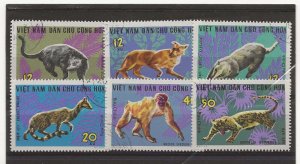 Thematic stamps North Vietnam 1967 Animals set of 6 sg. N472-7 used