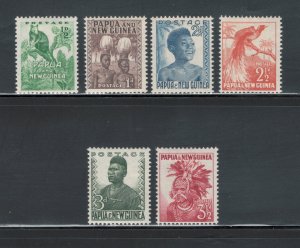 Papua New Guinea 1952 Scenes Scott # 122 - 127 MH (Short Set)