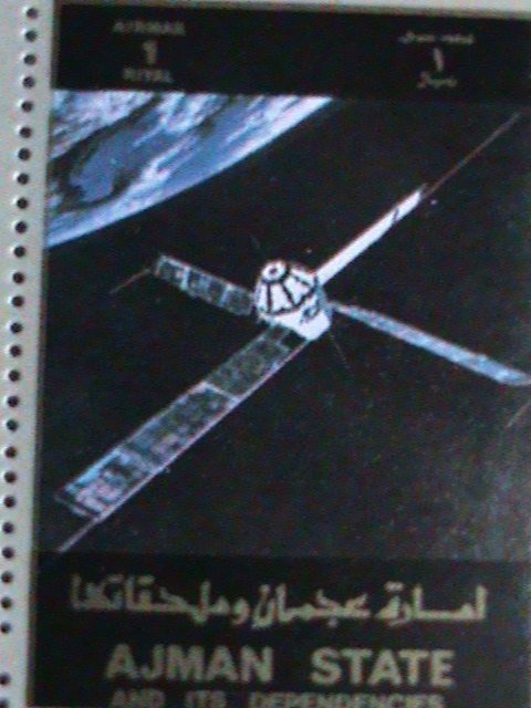 ​AJMAN STAMP-AIRMAIL-SPACE PROGRAMS & WORLD FAMOUS PEOPLES CTO LARGE SHEET VF