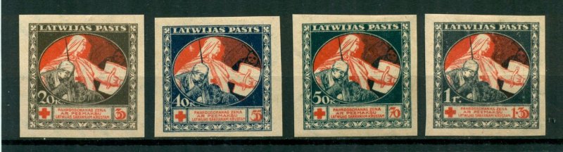 Latvia 1920 #B9 - B12 MH SCV(2022)=$5.00