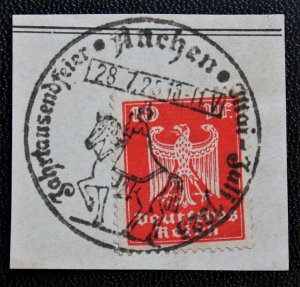 Germany #332 on Cut Piece with SOTN Event CDS 28.7.25 Jahrtausendfeier Nachen