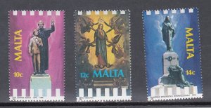 Malta # 715-717, Anniversaries & Events, Mint NH, 1/2 Cat.