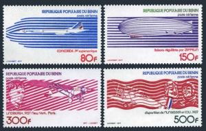 Benin C265-C268, Mnh.michel 93-96. Luftfahrt History, 1977