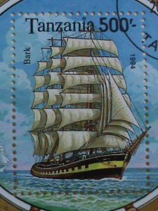 ​TANZANIA STAMP: 1994-SC#1216 SAILING SHIP - CTO-NH - S/S SHEET