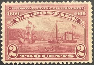 Scott #372 1909 2¢ Hudson-Fulton Celebration perf. 12 unused HR