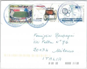 54403  - PARAGUAY - POSTAL HISTORY: POSTCARD to ITALY 2006- FOOTBALL