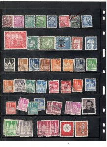 GERMANY COLLECTION ON STOCK SHEET MINT/USED