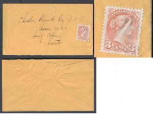 Canada-cover  #9263-fancy cancel [ cross in a box - not listed in