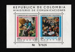 Colombia # C388, St. Isadore, Souvenir Sheet, Mint Hinged, 1/3 Cat.