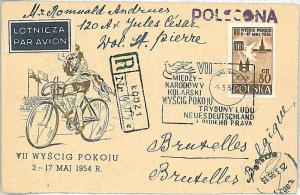 POLAND - CYCLING / PICASSO / DOVES - COVER 1955