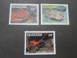French Polynesia 1987 Sc 455-7 set MNH