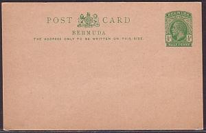 BERMUDA GV ½d postcard fine unused (35349)