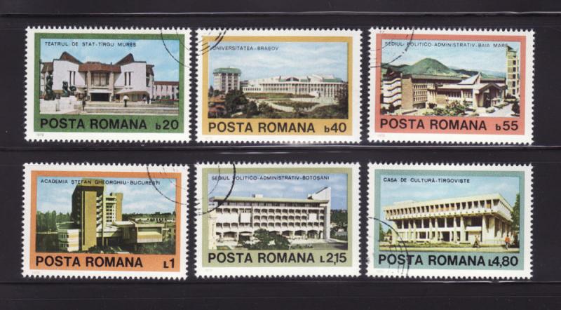Romania 2848-2853 Set U Buildings