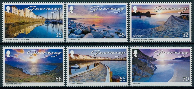 Guernsey 2011 MNH Landscapes Stamps Sea SEPAC Scenery Harbour Tourism 6v Set 