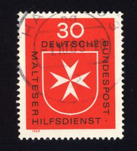 W. Germany Sc# 1006 30pf Maltese Cross used