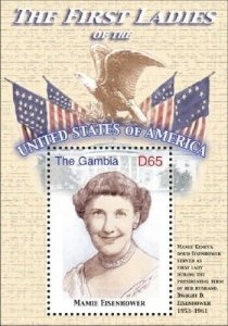 GAMBIA 2007 - FIRST LADIES OF THE UNITED STATES - MAMIE EISENHOWER  S/S MNH