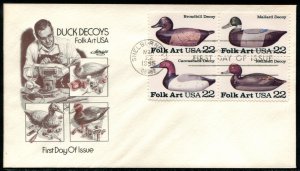 2141a US 22c Duck Decoys FDC,   Artmaster cachet