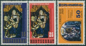 Montserrat 1969 SG235-237 Christmas Paintings set MNH