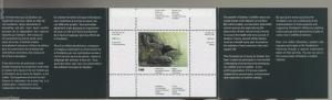 Canada 1990 Quebec Habitat Conservation folder and Loon stamp QW3 