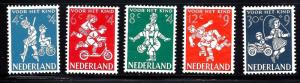 Netherlands Semipostal Scott #B326-330 MLH