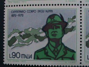 ​ITALY-1972 SC#1067-9 CENTENARY OF THE ALPINE CROPS -MNH-BLOCK VERY FINE