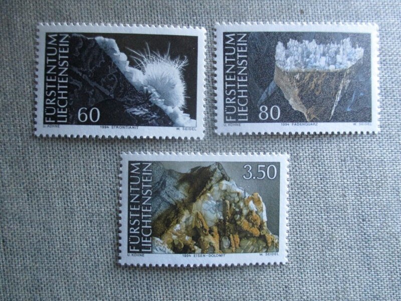 Liechtenstein, Scott# 1033-1035, MNH