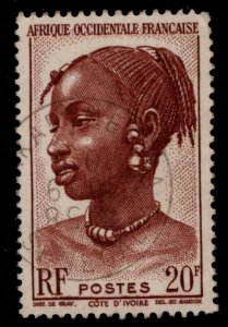 FRENCH West Africa Scott 53 Used stamp