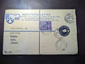 1953 Registered British Nyasaland Cover Cholo to Coxwold Yorks England