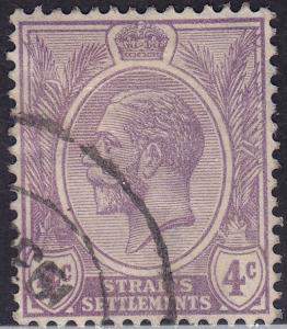 Straights Settlement 184 USED 1925 King George V