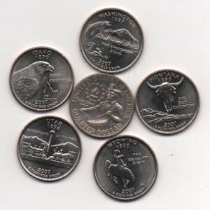 State Quarters - 2007 - plus bonus quarter
