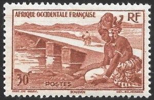 France - French West Africa Scott # 37 Mint MH. All Additional Items Ship Free.