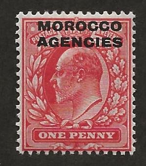 GREAT BRITAIN OFFICES - MOROCCO SC# 202   F/MLH 1907