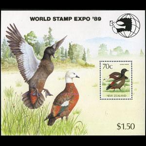 NEW ZEALAND 1985 - Scott# 832a S/S Ducks NH