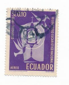 Ecuador 1958 Scott C327 used - 10c, Symbolical Eucharist