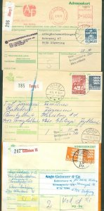 Denmark. 3 Parcel Cards. 2/1978-1979. Aalborg-Copenh. Gistrup/Torrig.  Used.