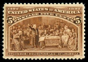 MOMEN: US STAMPS #234 MINT OG NH PSE GRADED CERT XF-90 LOT #87969