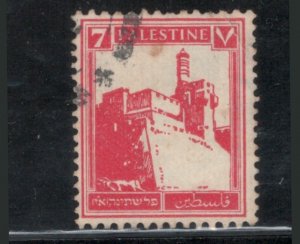 Palestine 1927 Citadel at Jerusalem 7m Scott # 69 Used