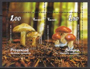 Bosnia & Herzegovina , Mushrooms MNH / 2020