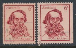 Australia  Sc# 457 E J Eyre Used  Booklet stamps x 2 see details 