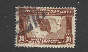 United States Scott 327 10-cent Louisiana Purchase used