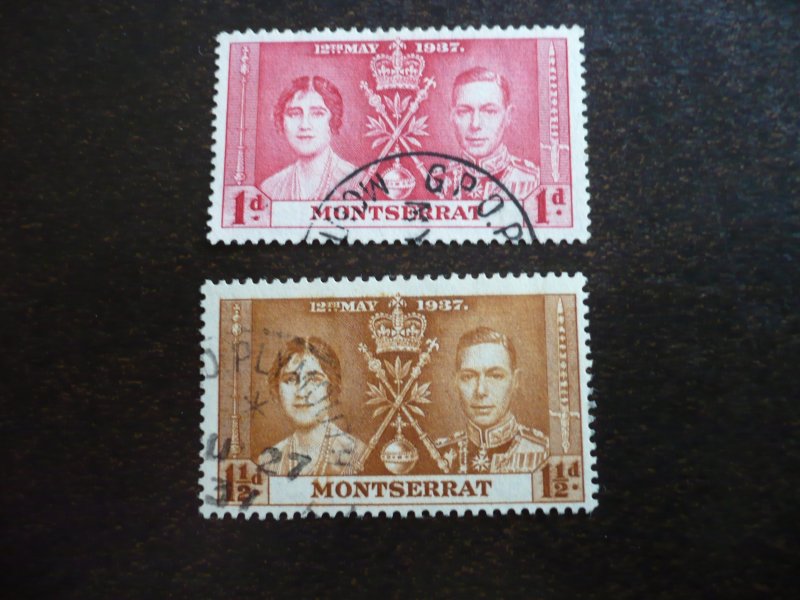 Stamps - Montserrat - Scott# 89-90 - Used Part Set of 2 Stamps