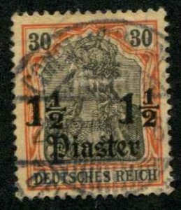 German Offices Turkey SC# 35 1-1/2pi  on 30pf on Germany Used